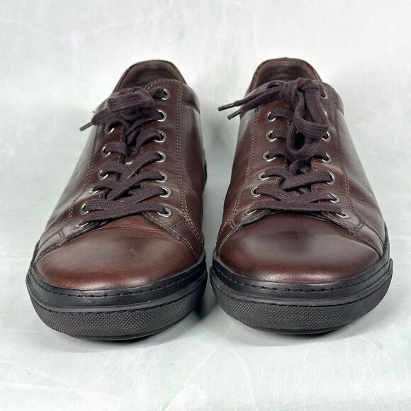 Allen Edmonds Porter Derby Shoes Mens 10.5 D Chili Brown Leather Casual Sneakers - Picture 2 of 16
